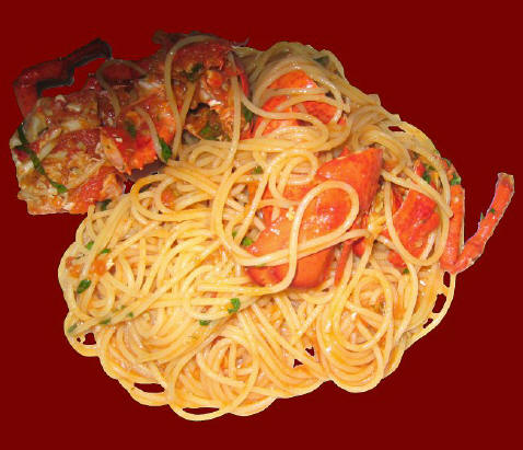 Recette de linguine alla Busara, pâtes aux crevettes